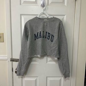 Brandy Melville Malibu Cropped Sweatshirt